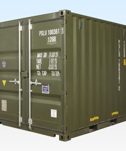 10ft x 8ft Shipping Container (One Trip) Green (RAL 6007)