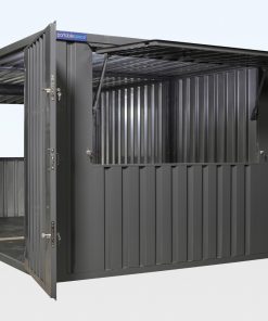 3m x 4.2m Side Linked Flat Packed Kiosk Bundle (RAL7015)