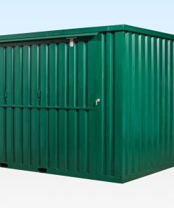 4m x 4.2m Side Linked Flat Packed Kiosk Bundle (RAL6005)