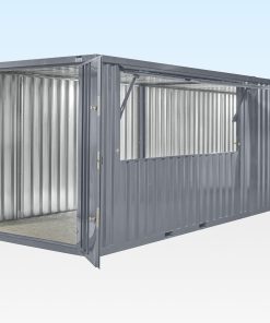 4m XL Flat Pack Kiosk & End Linked Store Bundle (RAL7015)