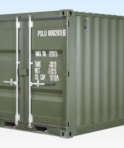 8ft One Trip Shipping Container Green (RAL 6007)