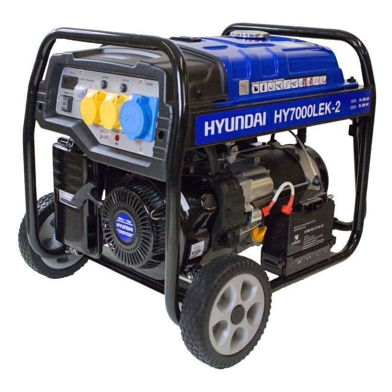 Hyundai HY7000LEK-2 5.5kW 6.8kVA Petrol Generator